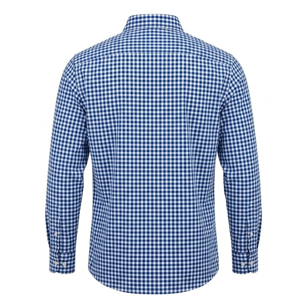 Vineyard Vines Mens XL Performance Blue Gingham Check Shirt brrr Cooling - CJ - Picture 8 of 9